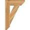 Ekena Millwork Traditional Slat Rough Sawn Bracket w/ Offset Brace, Western Red Cedar, 8"W x 24"D x 36"H BKT0806X24X36TRA06RWR - alternate 3